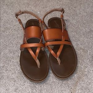 brown sandals